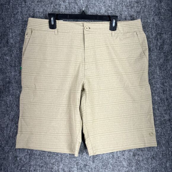 Hangten Swim Shorts Mens 38 Beige Board Short Trunks‎ Surfing Beach Pool2 - Picture 1 of 7